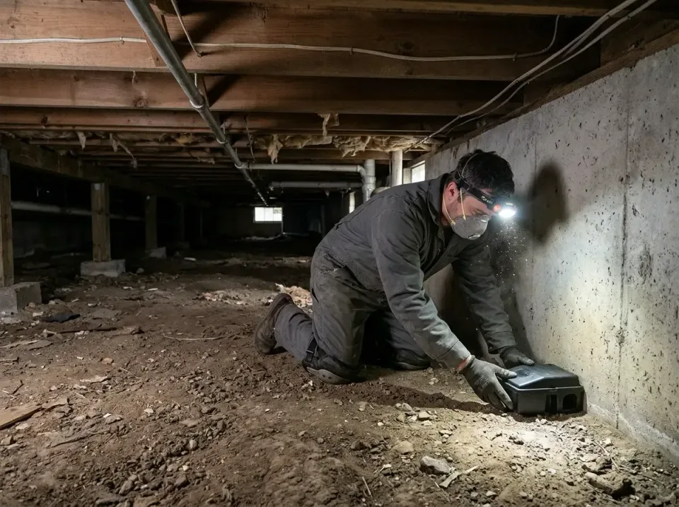 Pest Control Technician — Crawlspace Pest Control Technician — Crawlspace